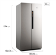 Heladera GAFA HGSBS457X Side by Side Inverter No Frost 457L Plata