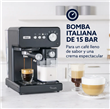 Cafetera OSTER BVSTEM6604BK Automática 15 Bares Negra