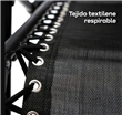 Reposera WAGGS REPO03 Gravedad Cero Plegable Negro