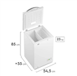 Freezer Horizontal GAFA FGHF100B-S  Función Turbo 100L blanco