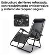 Reposera WAGGS REPO03 Gravedad Cero Plegable Negro