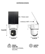 Cámara de Seguridad GADNIC P2P00114 Solar Lente Dual IP65 FullHD