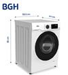 Lavarropas BGH BWFE06W24AR Carga Frontal 6kg Inverter Blanco
