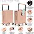 Valija SKORA BS AS HARD ABS 41516 Rosa 20"