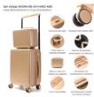 Set Valijas SKORA PULG Y BEAUTY 41460 Gold 20"