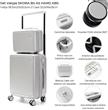 Set Valijas SKORA PULG Y BEAUTY 41454 Plata 20"