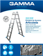 Escalera Articulada  GAMMA G210AR de Aluminio 12 Escalones