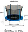 Cama Elástica GADNIC TRAMPFT8 244cm 8 ft