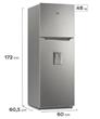 Heladera GAFA HGW311P Cíclica Top Freezer con Dispenser 319L