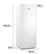 Freezer GAFA GFUY16P5HVW Vertical 157 Litros Blanco