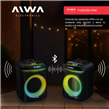 Parlante AIWA AW-P180 Bluetooth Portátil 6000w Negro