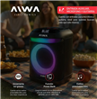 Parlante AIWA AW-P180 Bluetooth Portátil 6000w Negro