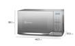 Microondas ELECTROLUX EMDM25G5GSYG con Grill 25L color silver