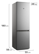 Heladera GAFA HGBF270P Bottom Freezer Puerta Reversible 265L Plata 