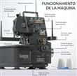 Máquina de Coser LUMINA Sienna Silver Overlock Semi Industrial