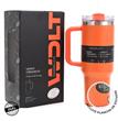 Vaso Térmico WANDERLUST 40128  con Bombilla 1200 ml Naranja