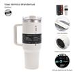 Vaso Térmico WANDERLUST 40123 con Bombilla 1200 ml Off White