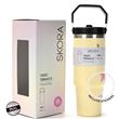 Vaso Térmico SKORA 41850 con Pico 900 ml Amarillo Crema