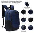  Mochila WANDERLUST 42858 Portanotebook con Bolsillos Interno  18" Azul