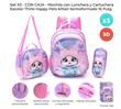 Mochila Set SKORA 42943 Think Happy Lonchera & Cartuchera