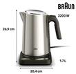 Pava Eléctrica BRAUN Collection WK5205BK Negro 2200w 1,7L