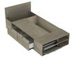 Cama Box MOSCONI BENETHON 57031 1/2 plaza Nebraska Gris 100x200cm