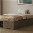 Cama Box MOSCONI BENETHON 57031 1/2 plaza Nebraska Gris 100x200cm