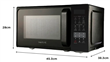 Microondas SMARTLIFE SL-MWO23MDGB Digital con Grill 23L