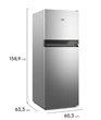 Heladera GAFA HGNF283P No Frost Inverter 320L Plata