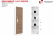Despensero MOSCONI 56142 1 Puerta 1.50 Mts Blanco