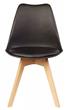Silla TULIP Patas de Madera Negra 