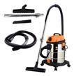 Aspiradora De tacho LUSQTOFF LA-2501M 25L Plateada Naranja y Negra 50Hz