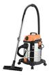 Aspiradora De tacho LUSQTOFF LA-2501M 25L Plateada Naranja y Negra 50Hz
