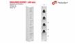 Organizador MOSCONI EXPRESS 10161 1.80 Mts Blanco