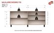 Vajillero MOSCONI 56927 Doors Natural/Negro 170 170×77×40 cm