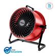 Turbo Ventilador LILIANA VTHD16R Industrial Reclinable Rojo