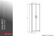 Despensero RICCHEZZE Arco 2 Puertas 4 Estantes Blanco