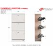 Zapatero MOSCONI 57083 3 puertas Nebraska Natural 