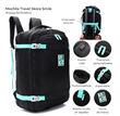 Mochila De Viaje SKORA 40654 18 Pulgadas Portanotebook Usb Negro/Turquesa