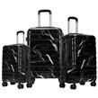 Valijas ZOM Marbled ZL-S628BF Fancy Black Set x 3