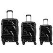 Valijas ZOM Marbled ZL-S628BF Fancy Black Set x 3