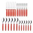 Set de Cubiertos TRAMONTINA 23399/791 Ipanema Rojo 24 Piezas