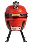 Parrilla Kamado BBQ-Grill KADÚ K14 A Carbón Rojo + Funda Impermeable de Regalo 