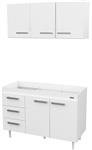 Combo Cocina MOSCONI 10139 1,20 mts EXPRESS Blanco S/Bacha