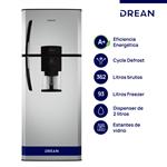Heladera DREAN HDR370F61S con freezer Cíclica 362 L Silver 