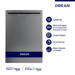 Lavavajillas DREAN LVDR1306CI0 13 cubiertos Acero Inox