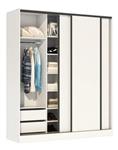Placard MOSCONI PREMIUM NATURA 56385 Puertas Corredizas 1.80 Mts Blanco 