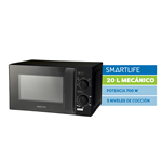 Microondas SMARTLIFE SL-MW020MMB Negro 20L