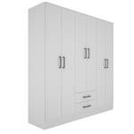 Placard ORLANDI 3502 6 Puertas 2 Cajones color Blanco