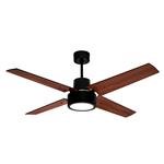 Ventilador PROTALIA 3419 De Techo 3 Velocidades 4 Aspas Nogal Y Negro Natural